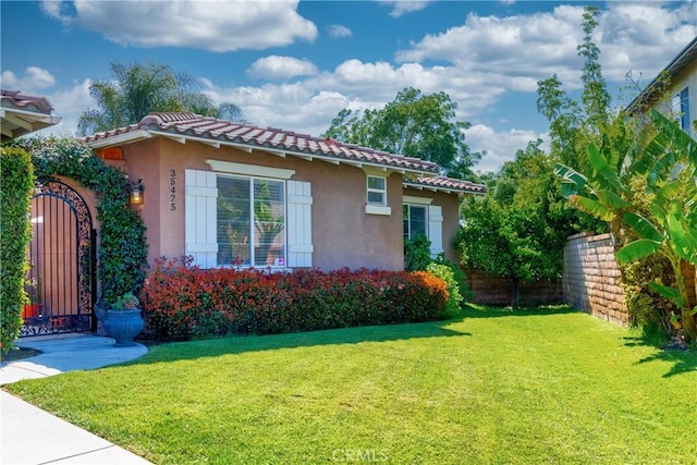 35475 Calendula Cir, Winchester, CA 92596 - view of front of house featuring a tiled roof and stucco siding