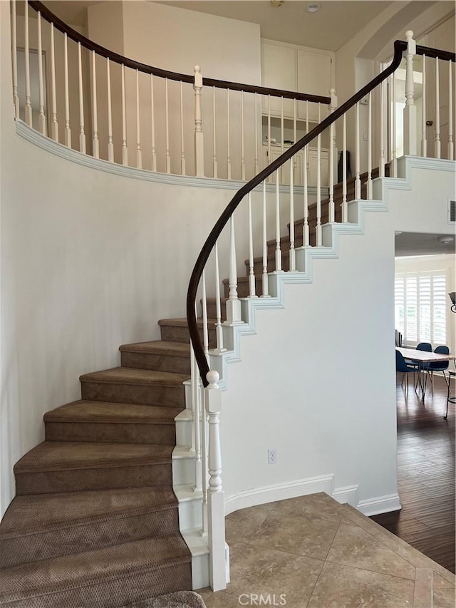13564 Esprit Ave, San Diego, CA 92128 - stairs with a high ceiling