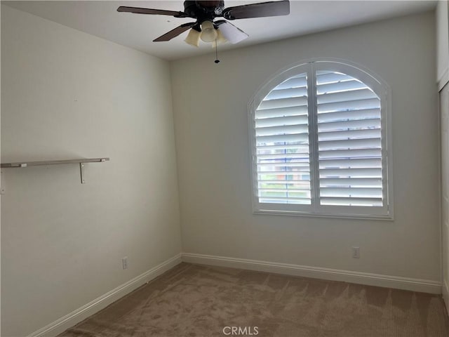 13564 Esprit Ave, San Diego, CA 92128 - empty room featuring carpet flooring, a ceiling fan, and baseboards
