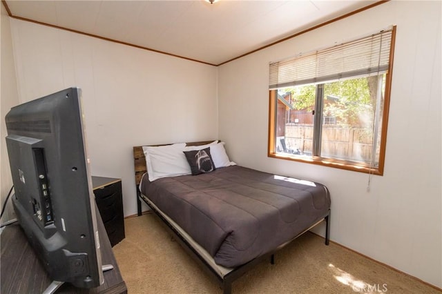 615 Elysian Blvd, Big Bear City, CA 92314 - carpeted bedroom with crown molding