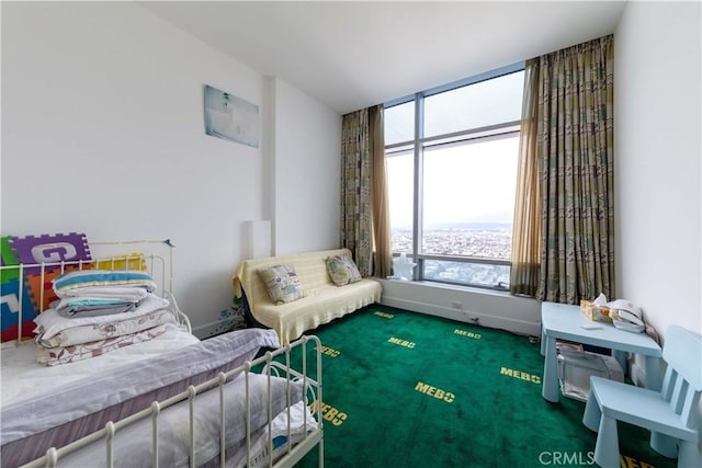 bedroom featuring carpet floors