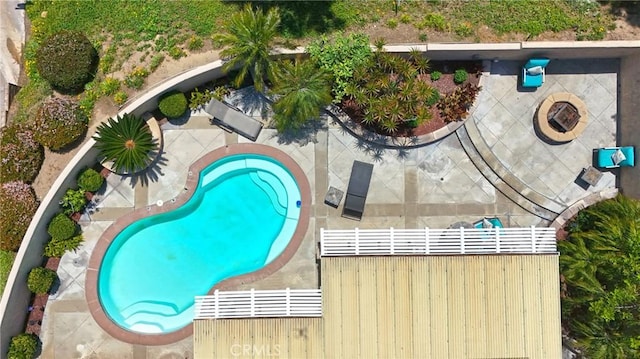 20720 Cottonwood Rd, Yorba Linda, CA 92887 - drone / aerial view of a pool area