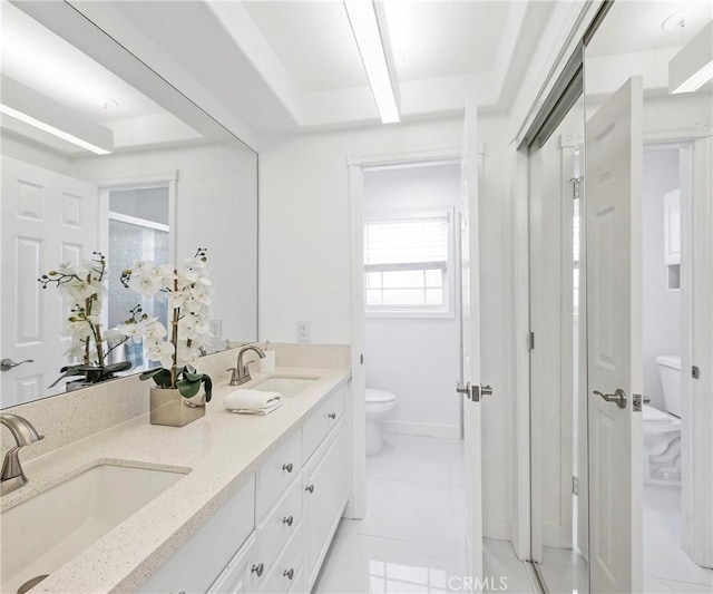 20720 Cottonwood Rd, Yorba Linda, CA 92887 - bathroom with double vanity and tile patterned flooring