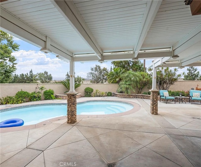 20720 Cottonwood Rd, Yorba Linda, CA 92887 - view of pool with a fenced backyard and a patio