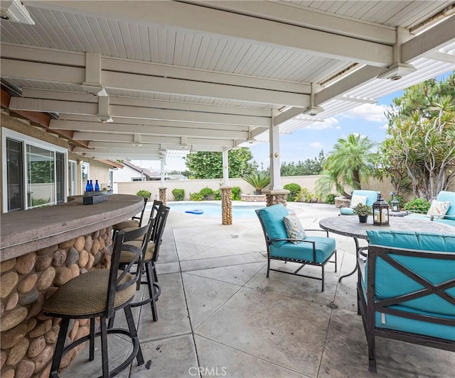 20720 Cottonwood Rd, Yorba Linda, CA 92887 - fenced backyard with a patio area and an outdoor living space