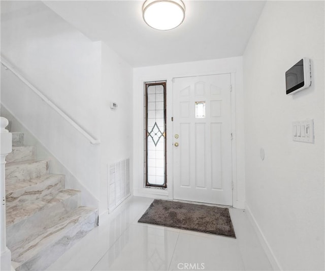 20720 Cottonwood Rd, Yorba Linda, CA 92887 - entrance foyer with stairs and baseboards