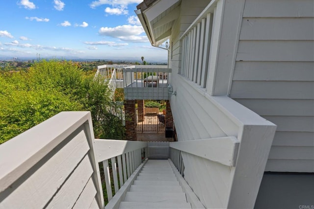 view of staircase