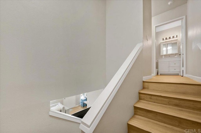 8102 Winter Gardens Blvd Unit 5, Lakeside, CA 92040 - stairs with baseboards