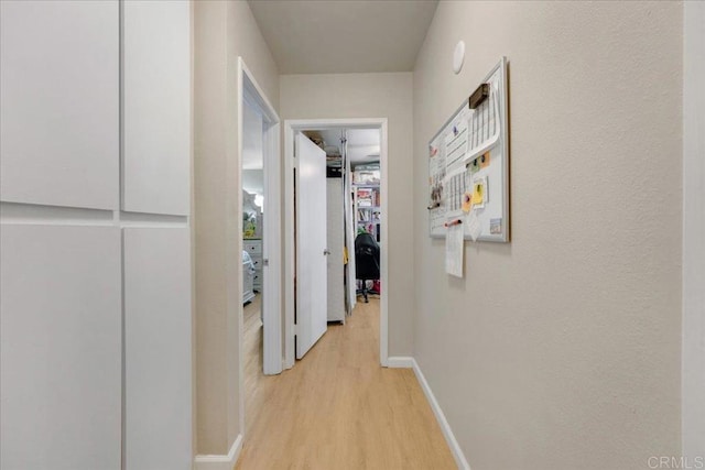8102 Winter Gardens Blvd Unit 5, Lakeside, CA 92040 - hall with light wood-style flooring and baseboards