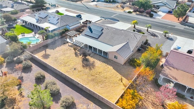 13935 Rincon Rd, Apple Valley, CA 92307 - aerial view of residential area featuring a pool
