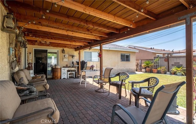 12653 Vandemere St, Lakewood, CA 90715 - view of patio featuring fence