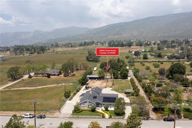 35602 Carter St, Yucaipa, CA 92399 - aerial view of sparsely populated area with mountains