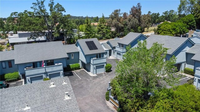 aerial perspective of suburban area