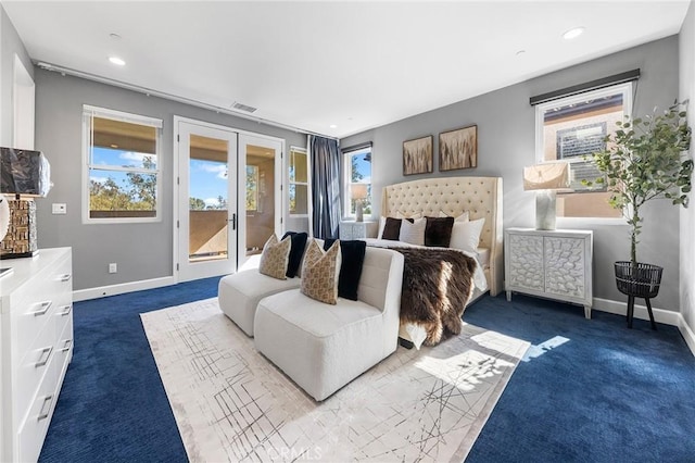 27 Alessio, Lake Forest, CA 92630 - carpeted bedroom with access to outside, french doors, and recessed lighting