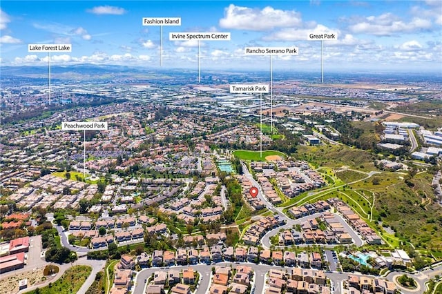27 Alessio, Lake Forest, CA 92630 - aerial view of property and surrounding area