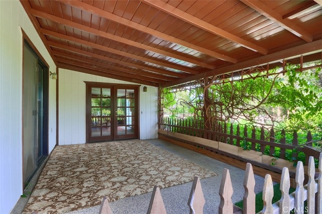 44800 Ahwahnee Acres Rd, Ahwahnee, CA 93601 - view of patio featuring french doors