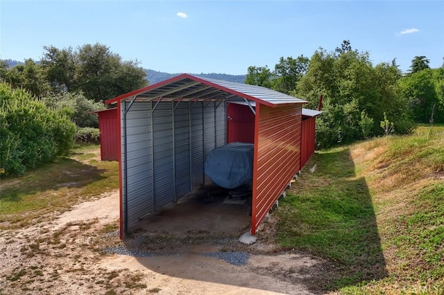 44800 Ahwahnee Acres Rd, Ahwahnee, CA 93601 - view of outbuilding with a detached carport