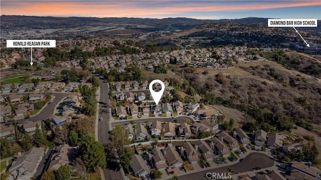 20815 E Rocky Point Ln, Walnut, CA 91789 - view of property location with a mountainous background and nearby suburban area