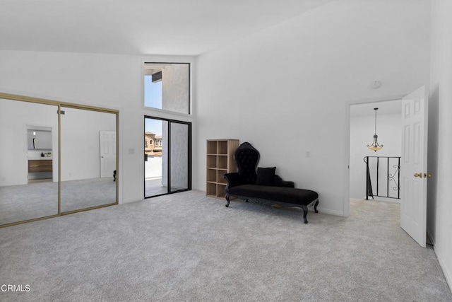 3960 W Hemlock St, Oxnard, CA 93035 - sitting room with carpet flooring and a high ceiling
