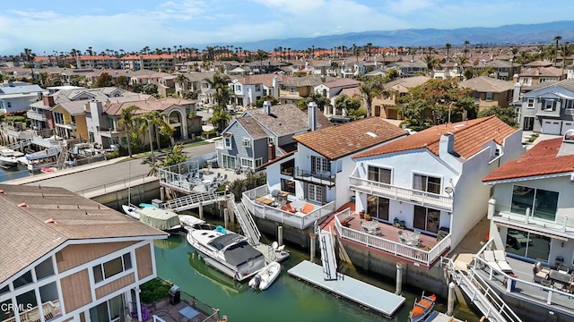 3960 W Hemlock St, Oxnard, CA 93035 - aerial perspective of suburban area with a water and mountain view