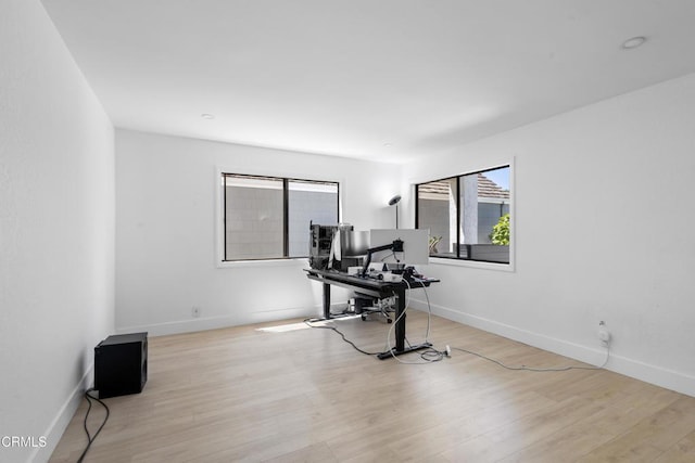 3960 W Hemlock St, Oxnard, CA 93035 - office with plenty of natural light, light wood-style flooring, and baseboards