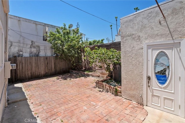 827 S Leland St, San Pedro, CA 90731 - view of patio with a fenced backyard