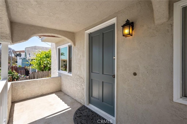827 S Leland St, San Pedro, CA 90731 - entrance to property featuring stucco siding