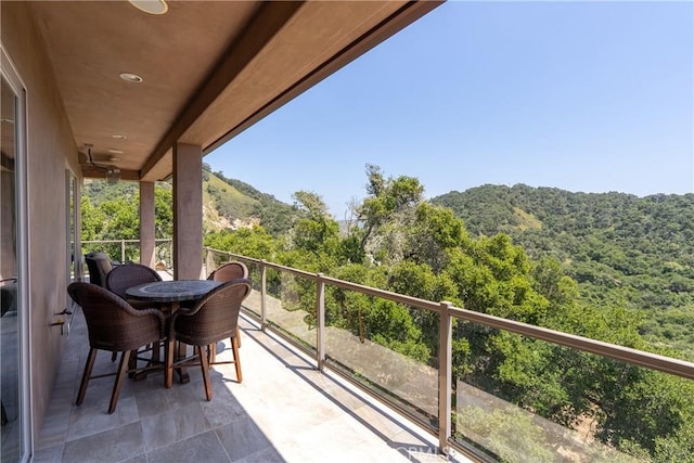 2815 Rock Wren Ln, Avila Beach, CA 93424 - balcony featuring a forest view and a mountain view