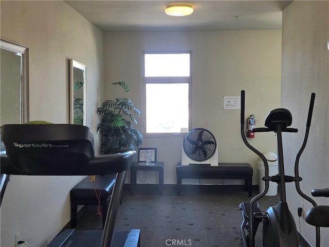 2742 Cabrillo Ave Unit 201, Torrance, CA 90501 - workout area featuring baseboards