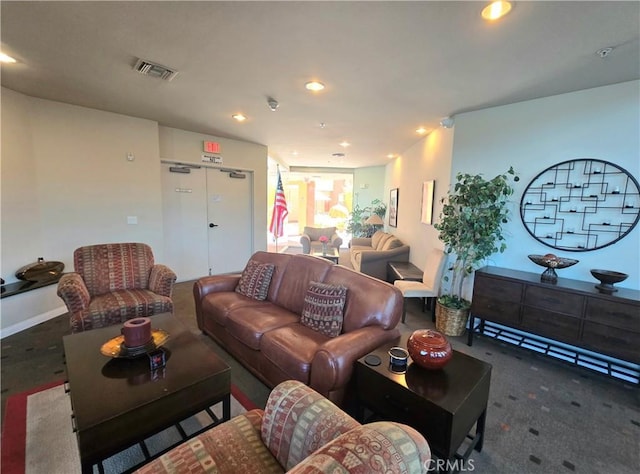 2742 Cabrillo Ave Unit 201, Torrance, CA 90501 - living area featuring recessed lighting and carpet floors