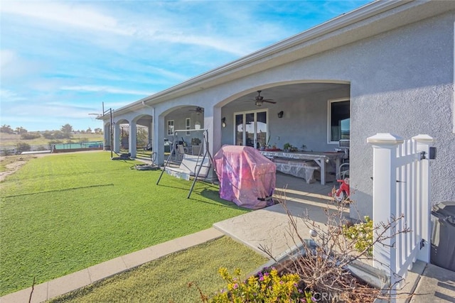 38550 Crossover Rd, Temecula, CA 92592 - view of patio with ceiling fan