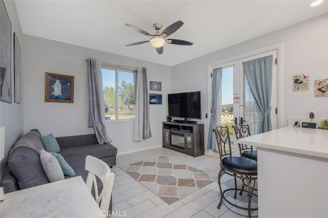 38550 Crossover Rd, Temecula, CA 92592 - living room featuring a ceiling fan