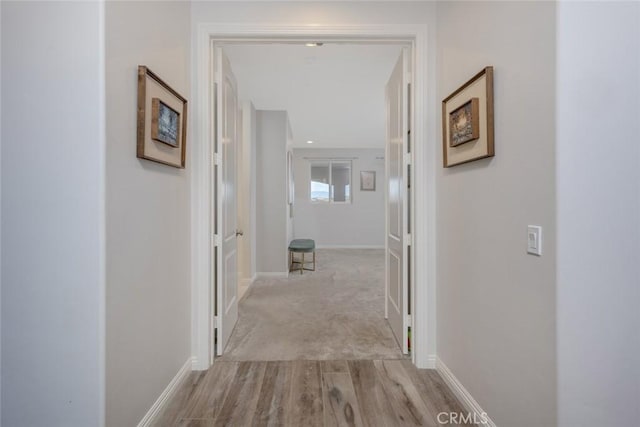 38550 Crossover Rd, Temecula, CA 92592 - corridor with wood finished floors and baseboards