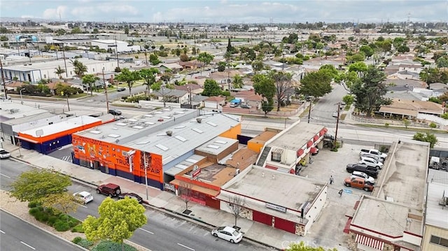drone / aerial view of industrial structures