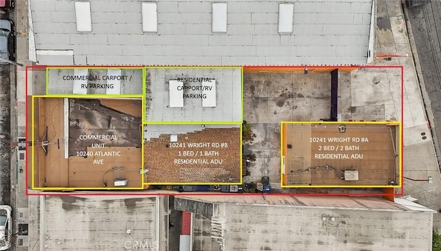 aerial map of property and surrounding area