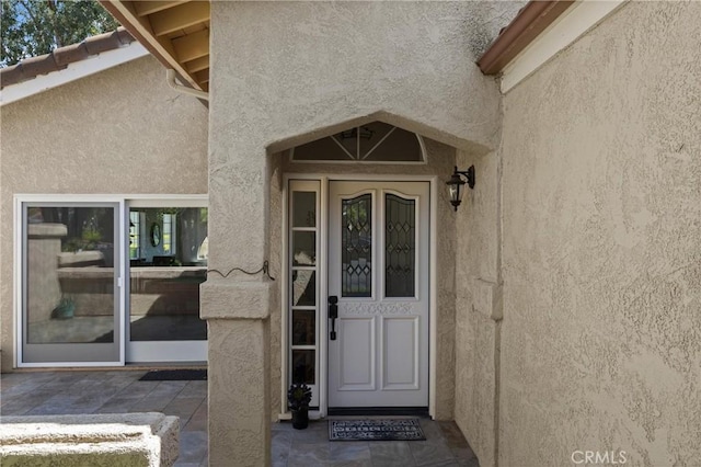 744 Clearview Ln, San Luis Obispo, CA 93405 - view of exterior entry featuring stucco siding