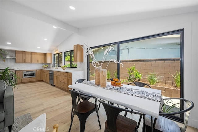 16009 Jalon Rd, La Mirada, CA 90638 - dining room featuring recessed lighting and light wood-type flooring