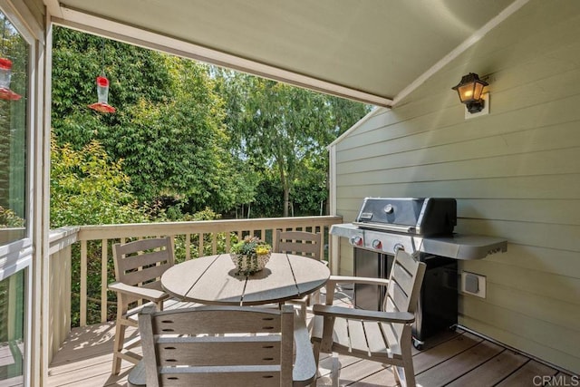 1715 Kennington Rd, Encinitas, CA 92024 - deck with outdoor dining area and area for grilling