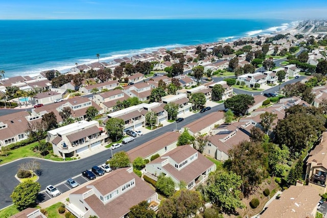 1715 Kennington Rd, Encinitas, CA 92024 - aerial view of residential area featuring waterfront with a beach