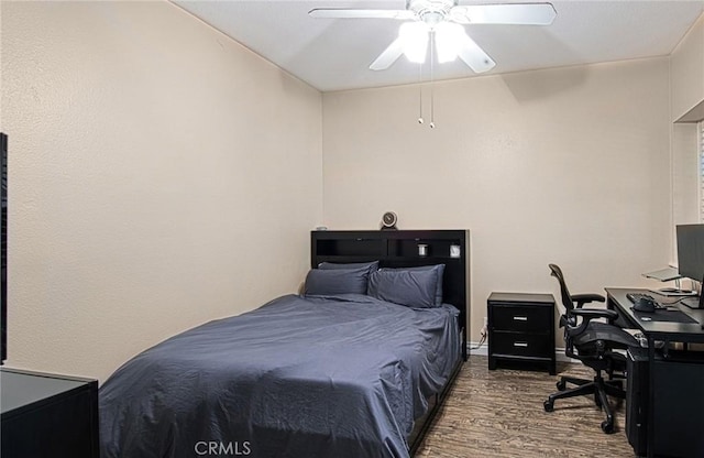 28071 Caldaro, Laguna Niguel, CA 92677 - bedroom with wood finished floors, a desk, and a ceiling fan