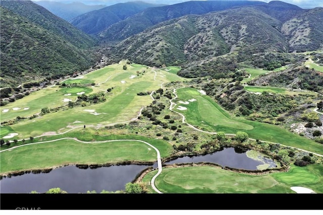 1663 Spyglass Dr, Corona, CA 92883 - drone / aerial view of a water and mountain view and a golf club
