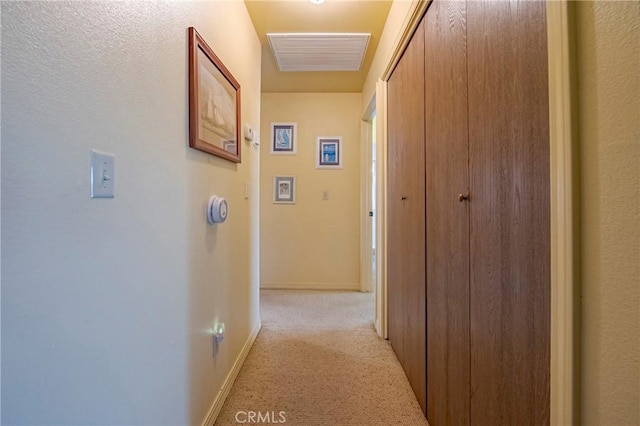 5030 Creek Front Rd, Catheys Valley, CA 95306 - hallway with light colored carpet and baseboards
