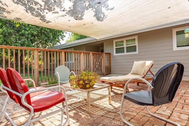225 Hacienda Ave, San Luis Obispo, CA 93401 - wooden terrace featuring a patio area