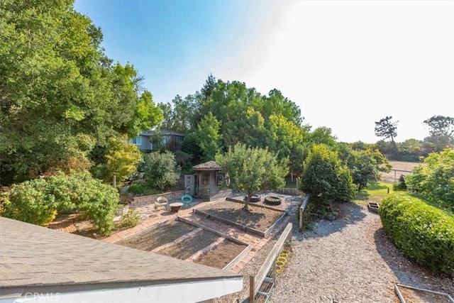 225 Hacienda Ave, San Luis Obispo, CA 93401 - view of yard featuring a garden