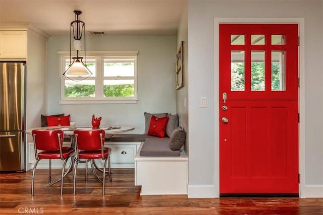 225 Hacienda Ave, San Luis Obispo, CA 93401 - dining room with breakfast area, wood finished floors, and baseboards
