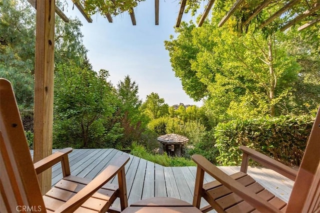 225 Hacienda Ave, San Luis Obispo, CA 93401 - view of wooden terrace