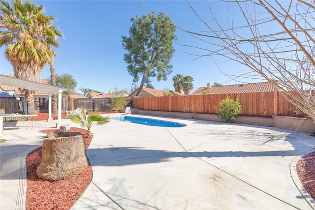 43419 Olive Ave, Hemet, CA 92544 - view of swimming pool with a fenced backyard and a patio