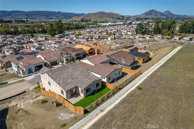 4140 Hillside Dr, San Luis Obispo, CA 93401 - aerial view of residential area featuring a mountainous background