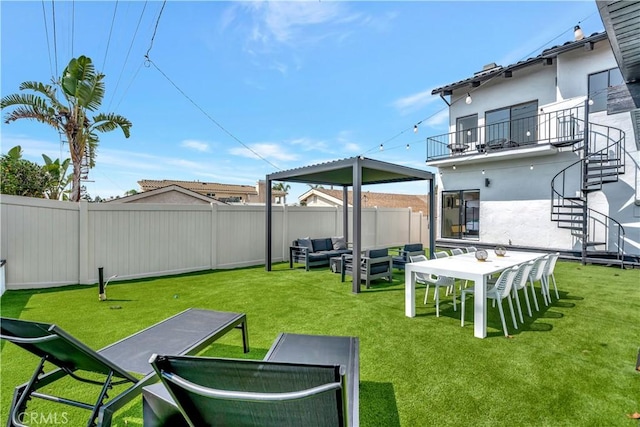 120 Avenida Santa Margarita, San Clemente, CA 92672 - view of yard with an outdoor living space and a balcony