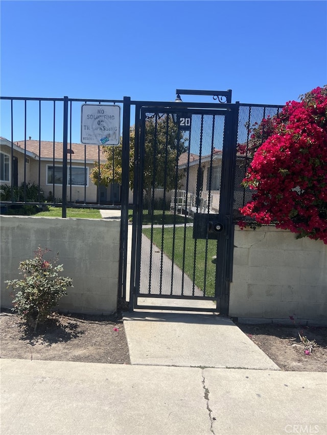 gate with fence